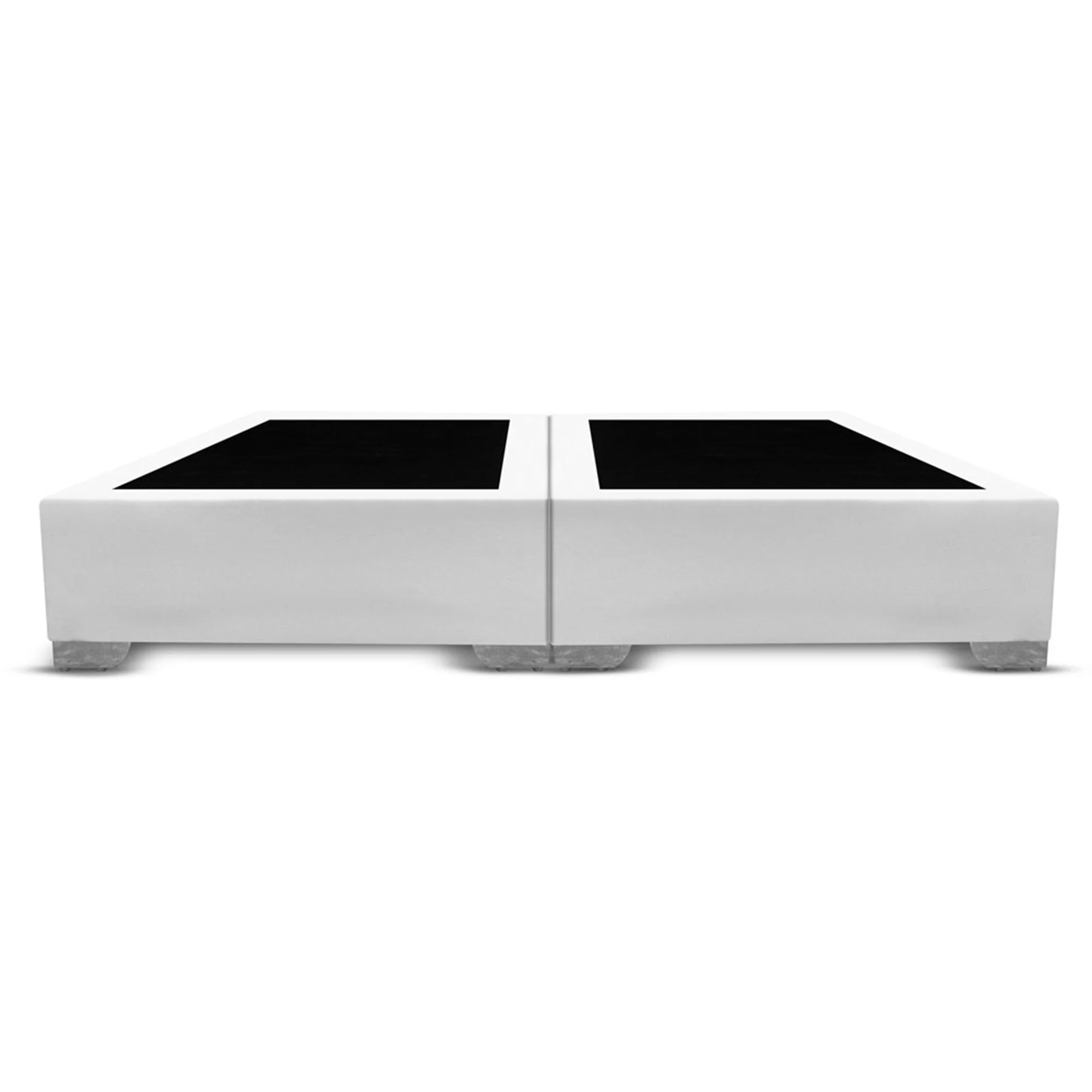 Base Cama Dividida Premium Blanco 160x40Cm Para Cochón Queen 160 X 190 Cm