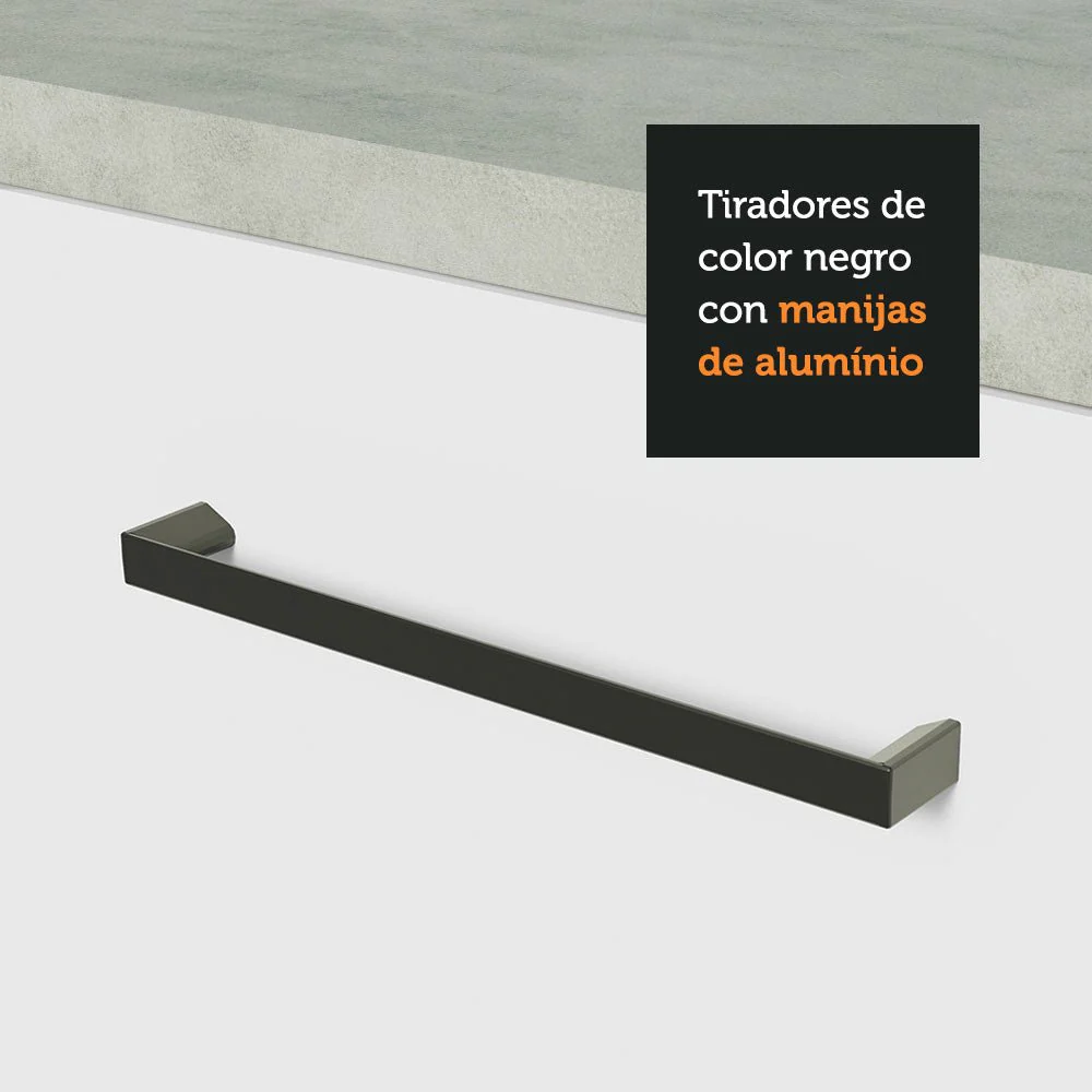 Cocina Integral Agata Blanco 270x225cm sin Mesón con Doce Entrepaños y sin Estufa - Imagen 4