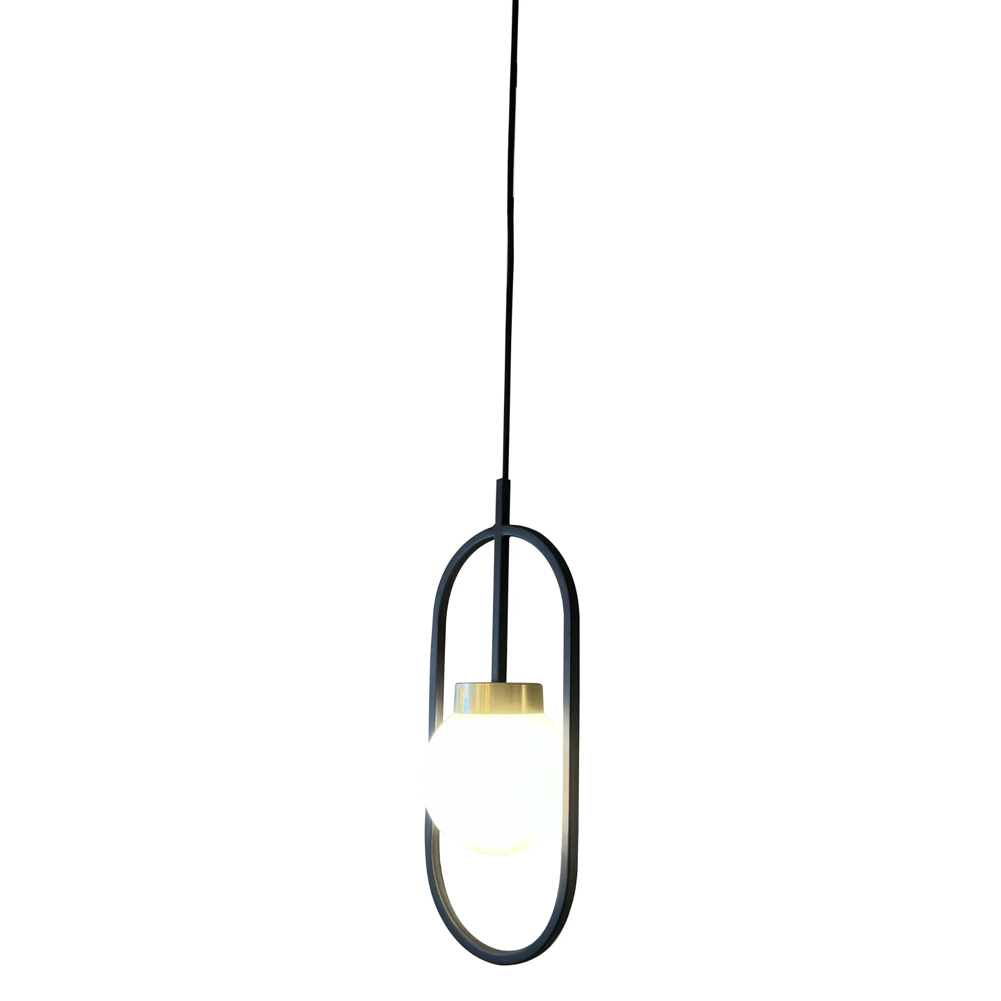 Lámpara de Techo Led Negro 21x50cm Ajustable de Una Luz - Imagen 2
