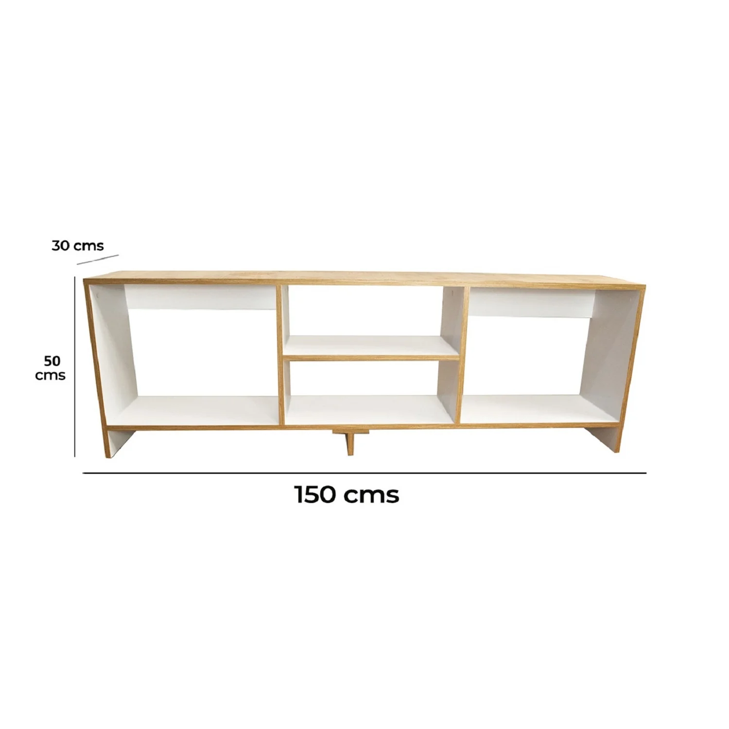 Mesa para TV Eco Plus Fresno y Colors 150x50cm Para TV Hasta 65 Pulgadas con Cuatro Compartimientos - Imagen 6